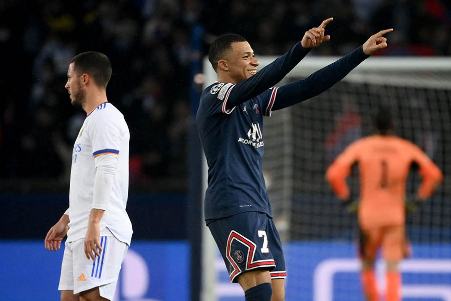 Kylian Mbappé se echó al hombro al PSG ante el Real Madrid