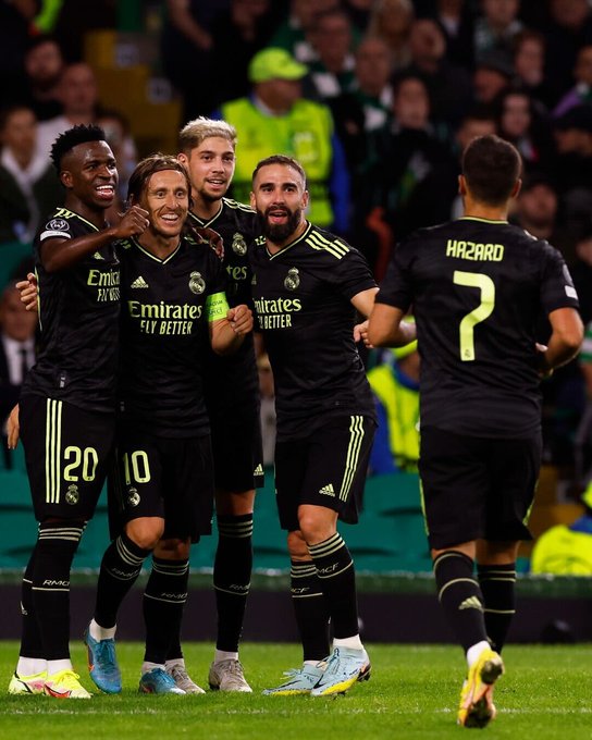 El Madrid golea al Celtic en su estreno en la Champions; Benzema, lesionado