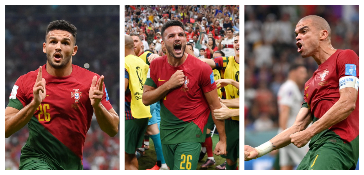 Qué goleada! Portugal se luce y se deshace a Suiza