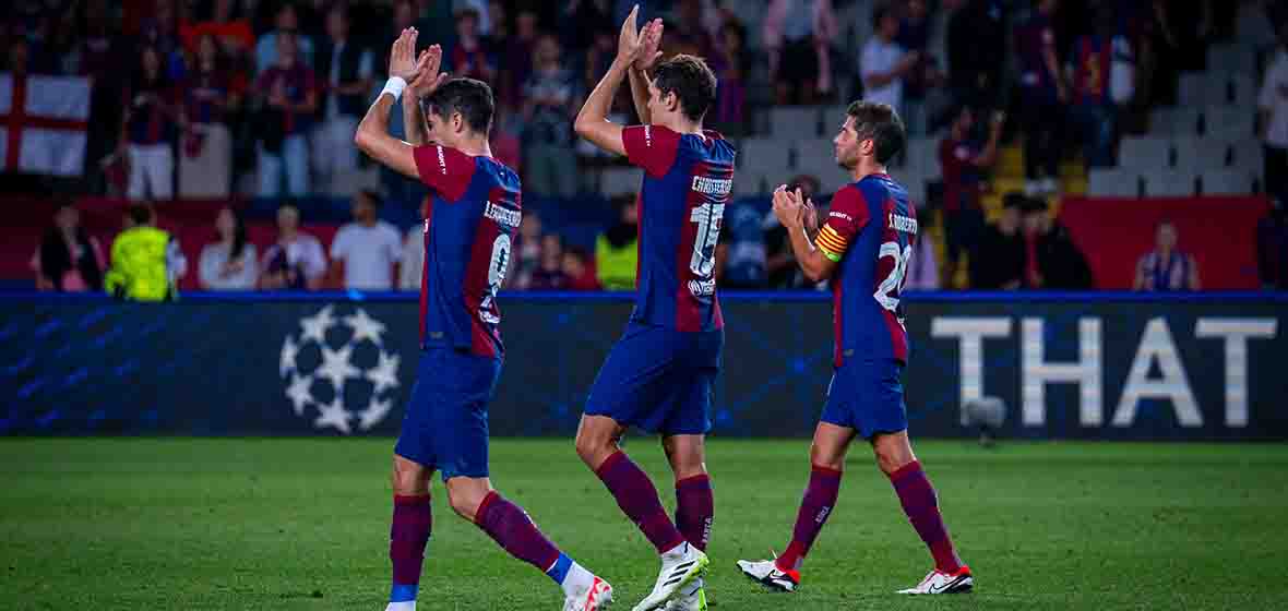 oao Félix se luce para que el Barcelona golee en la Champions