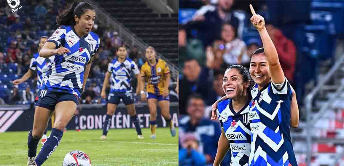 Ana Lucía Martínez se luce con dos golazos con el Monterrey en México