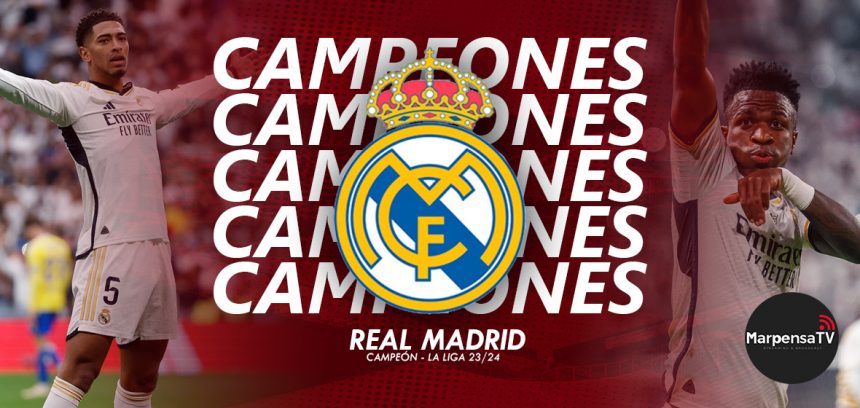 Real Madrid se consagra campeón de la Liga de España, tras caída del Barcelona