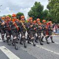 Con el tradicional desfile, militares conmemoran el Día del Ejército
