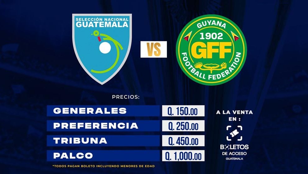 Los precios: Ahorre para ir a ver a la Selección Nacional ante Guyana