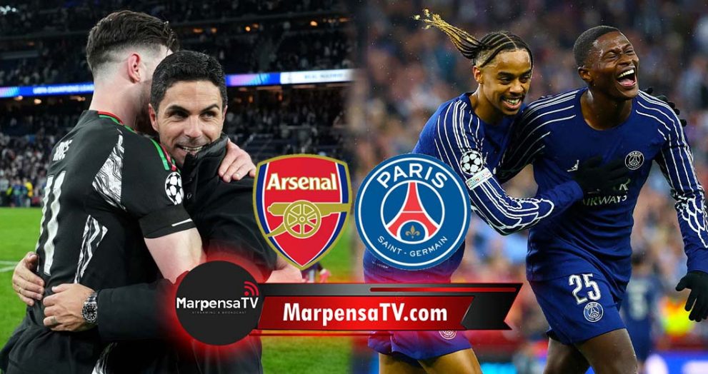 El Arsenal recibe al PSG en las semifinales de la Champions League
