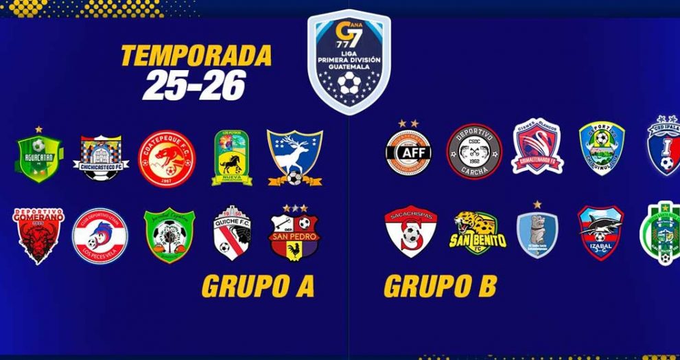 Los grupos en la Liga Primera División para la nueva temporada