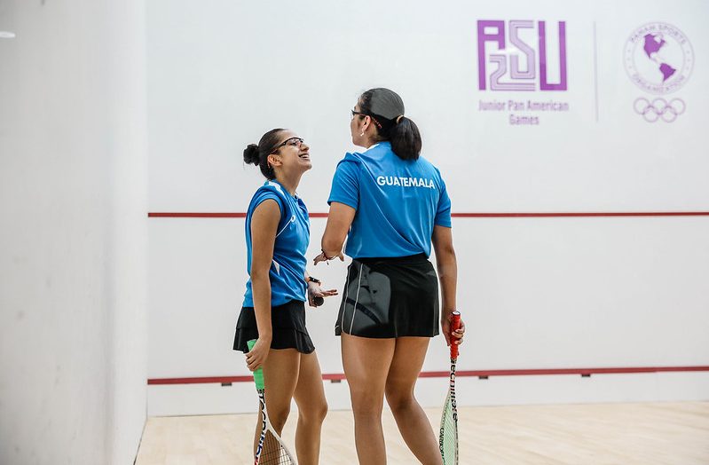 Sandoval y Gaitán dan oro histórico a Guatemala en squash de los Panamericanos Junior