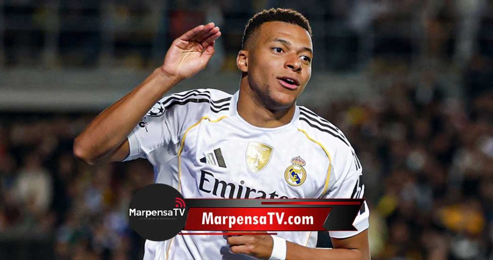Mbappé se luce con triplete en la goleada del Real Madrid en Champions