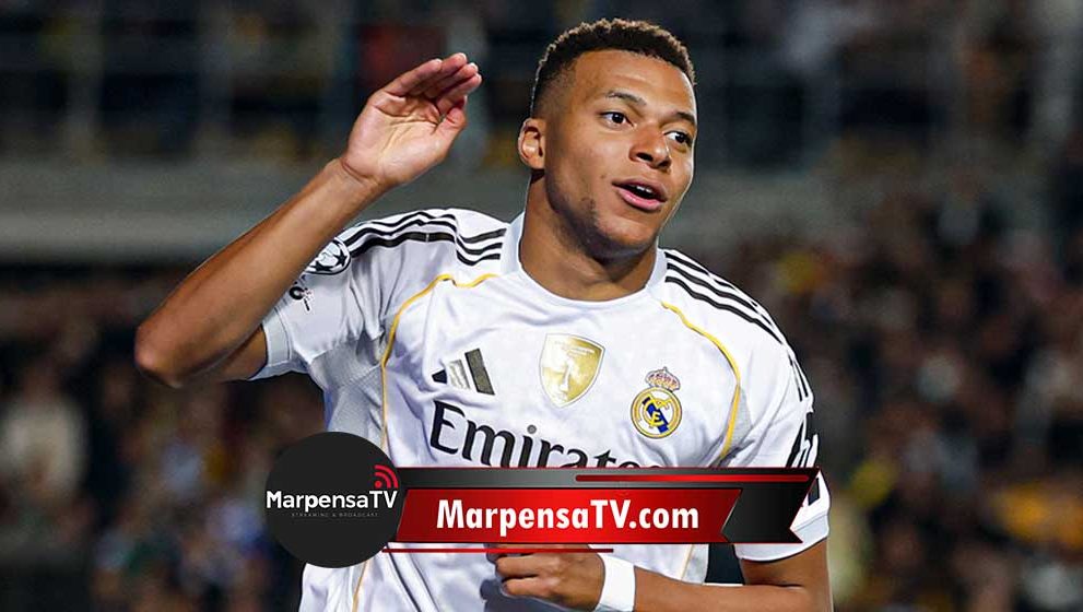 Mbappé se luce con triplete en la goleada del Real Madrid en Champions