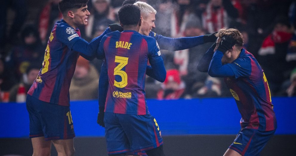 El Barcelona consigue una trabajada victoria ante el Slavia en la Champions