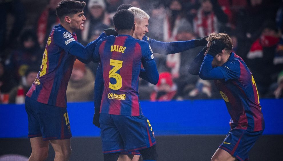 El Barcelona consigue una trabajada victoria ante el Slavia en la Champions