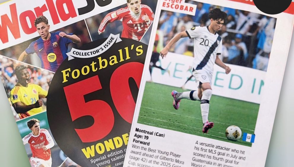 Guatemalteco Olger Escobar en la lista de las 50 promesas del fútbol mundial