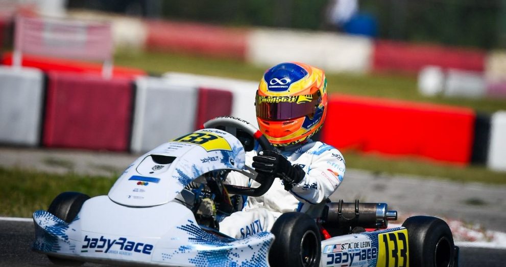 Santi de León compite en Italia en la segunda fecha del Campeonato Italiano de Karts 2026
