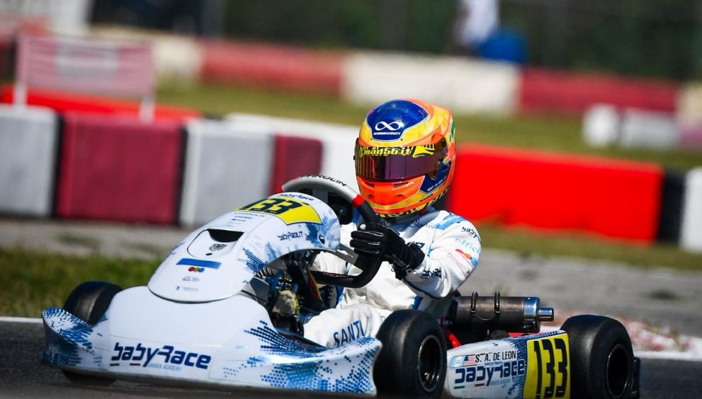 Santi de León compite en Italia en la segunda fecha del Campeonato Italiano de Karts 2026