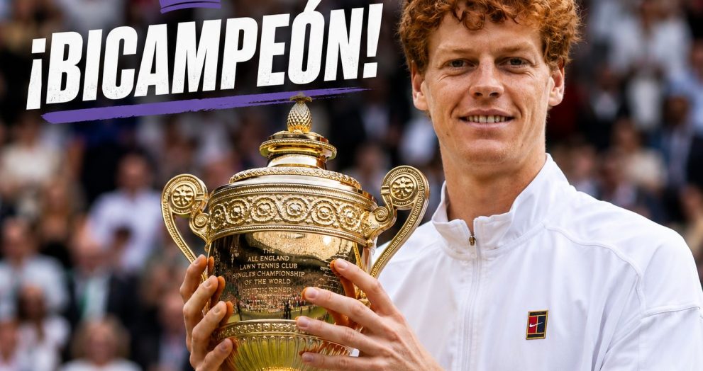 Sinner hace historia con su bicampeonato en Wimbledon