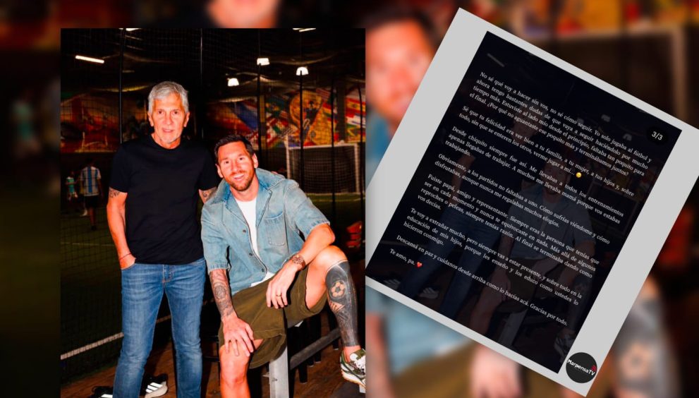 Messi despide a su padre y reconoce que ahora tiene dudas sobre seguir jugando al fútbol