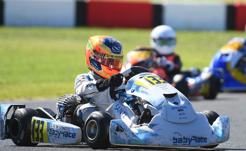 “Santi” de León cierra con sentimientos encontrados su participación en el Campeonato Italiano de Karting