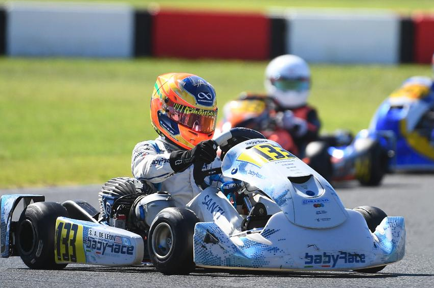 “Santi” de León cierra con sentimientos encontrados su participación en el Campeonato Italiano de Karting