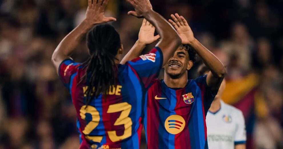 Barcelona mantiene el paso perfecto y golea al Getafe